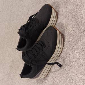 Zara black platform shoes